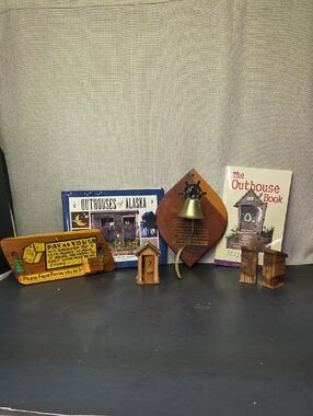 Outhouse Bundle- Wood Signs, Books, S&P